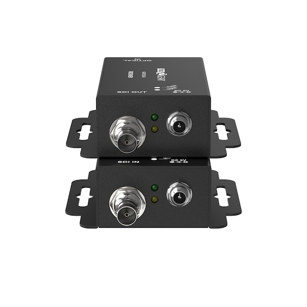 Bzbgear 4K UHD 12G SDI over Single mode SFP-type Fiber Optic Extender No SFP, Supports 12G/6G/3G/HD/SD-SDI BG-FES12G - main